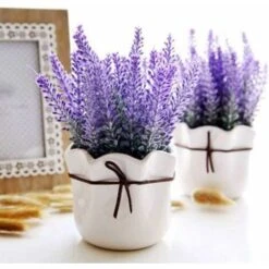 4 Pezzi Di Fiori Artificiali Lavanda Artificiale 5 Teste Simulazione Fiore Mazzo Fiori Finti Bouquet Di Decorazioni Per Matrimoni Per Feste In Giardino In Casa - Viola -Vendite VIDAXL 52010687 4