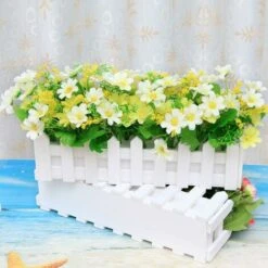 LangRay 2pcs Gerbera Artificiale Con Staccionata In Legno Margherita Margherita Fiori Di Seta Decorazione Fiori Artificiali Piante In Vaso Crisantemo Finto Fiori Artificiali Piante Bonsai Artificiali -Vendite VIDAXL 52013262 3