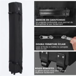 Yaheetech Gazebo Da Giardino 3x3 M Tenda A Una Spinta Con Borsa Sacchi Di Sabbia Per Patio/Veranda/Viaggio/Campeggio Blu 8 Yaheetech Gazebo Da Giardino 3x3 M Tenda A Una Spinta Con Borsa Sacchi Di Sabbia Per Patio/Veranda/Viaggio/Campeggio Blu -Vendite VIDAXL 52871309 4