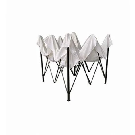 Rebecca Mobili Gazebo Richiudibile Bianco 4 Pesi Metallo Poliestere 3x3 5 Rebecca Mobili Gazebo Richiudibile Bianco 4 Pesi Metallo Poliestere 3x3 - immagine 5