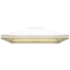 TELO DI RICAMBIO CON BORDO PER GAZEBO 3X3 MT. POLIESTERE ECRU