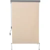 Outsunny Tenda Avvolgibile Parasole Con Manovella, Installazione A Muro O Soffitto, 120x200cm, Beige