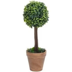 Piante Di Bosso Artificiale 2 Pz A Sfera Con Vaso Verde 33 Cm VidaXL -Vendite VIDAXL 54686655 4