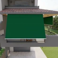 Tenda Da Sole A Caduta Con Bracci 250cm Telo Impermeabile Verde Golisa -Vendite VIDAXL 55904681 3