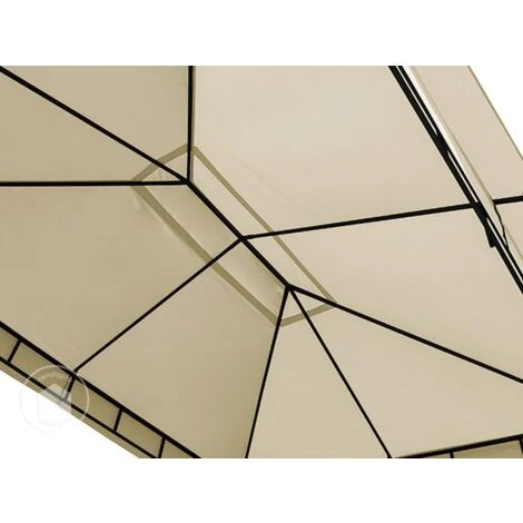 Tetto Di Ricambio 3x4 M Per Sunset Classic Circa 180 G/m² Crema 2 Tetto Di Ricambio 3x4 M Per Sunset Classic Circa 180 G/m² Crema - immagine 2