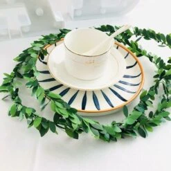 15m Artificiale Foglia Di Edera Minuscole Piante A Foglia Falso Vite Blu Appeso Ghirlanda Verde Fogliame Per La Casa Cucina Giardino Ufficio Decorazione Della Parete Di Nozze -Vendite VIDAXL 63849238 4