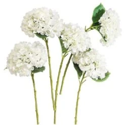 Bouquet Da Sposa Di Fiori Artificiali Con Ramo Di Ortensia Di Seta Da 1 Pezzo Per La DecorazioneFiori Artificiali E Secchi