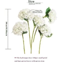 Bouquet Da Sposa Di Fiori Artificiali Con Ramo Di Ortensia Di Seta Da 1 Pezzo Per La DecorazioneFiori Artificiali E Secchi -Vendite VIDAXL 64494732 5