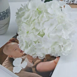 Bouquet Di Ortensie Di Fiori Artificiali Da 10 Pezzi, Con Stelo Staccabile Lungo 10 Pezzi Per Matrimonio, Casa, Hotel, Composizione Floreale - Champagne -Vendite VIDAXL 67910833 3