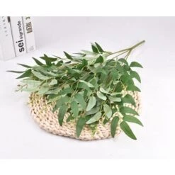 GroupM ITimulazione Bouquet Di Foglie Di Salice Simulazione Fiore Decorazione Della Casa Decorazione Verde 3 Pezzi -Vendite VIDAXL 69487696 3