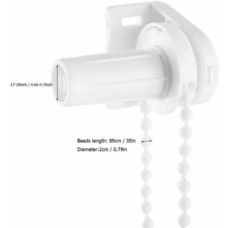 Gruppo Frizione Roller Shade Chain Regolabile Bead Per Shade Curtain Sheer Tube 17mm Kit Accessori Staffa Ruota Frizione Kit Riparazione Puleggia Laterale Alta Qualità 2 Gruppo Frizione Roller Shade Chain Regolabile Bead Per Shade Curtain Sheer Tube 17mm Kit Accessori Staffa Ruota Frizione Kit Riparazione Puleggia Laterale Alta Qualità - immagine 2
