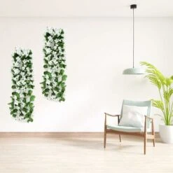 2 Pz 70 Cm Edera Artificiale Fiori Artificiali Per Matrimoni All'aperto Piante Artificiali Per Ufficio, Decorazioni Per La Casa, Giardino, Feste, Matrimoni, Fiori Bianchi -Vendite VIDAXL 71376864 3