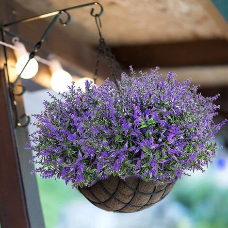 9 Steli Finta Lavanda Viola Pianta Finta Fiori Viola Per La Reception Domestica, L'ufficio, L'arredamento Del Patio O L'arredamento Di Nozze Fai-da-te 3 9 Steli Finta Lavanda Viola Pianta Finta Fiori Viola Per La Reception Domestica, L'ufficio, L'arredamento Del Patio O L'arredamento Di Nozze Fai-da-te - immagine 3