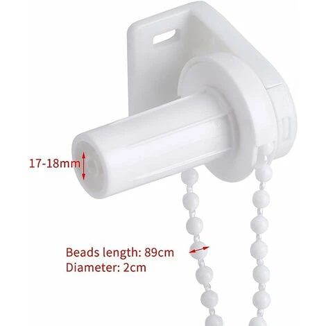 Gruppo Frizione Roller Shade Chain Bead Regolabile Per Shade Curtain Sheer Tube Kit Accessori 17mm Staffa Ruota Frizione Kit Riparazione Puleggia Laterale Alta Qualità 2 Gruppo Frizione Roller Shade Chain Bead Regolabile Per Shade Curtain Sheer Tube Kit Accessori 17mm Staffa Ruota Frizione Kit Riparazione Puleggia Laterale Alta Qualità - immagine 2