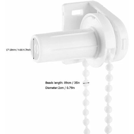 Gruppo Frizione Roller Shade Chain Bead Regolabile Per Shade Curtain Sheer Tube Kit Accessori 17mm Staffa Ruota Frizione Kit Riparazione Puleggia Laterale Alta Qualità 3 Gruppo Frizione Roller Shade Chain Bead Regolabile Per Shade Curtain Sheer Tube Kit Accessori 17mm Staffa Ruota Frizione Kit Riparazione Puleggia Laterale Alta Qualità - immagine 3