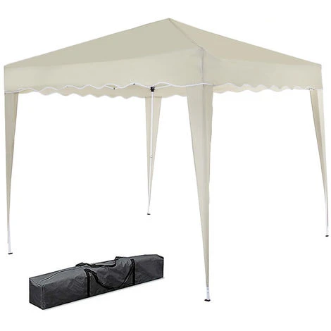 Gazebo 3x3 Pieghevole Ecru Impermeabile Richiudibile Tendone Giardino Con Sacca 1 Gazebo 3x3 Pieghevole Ecru Impermeabile Richiudibile Tendone Giardino Con Sacca