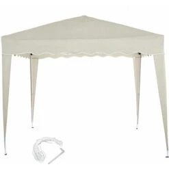 Gazebo 3x3 Pieghevole Ecru Impermeabile Richiudibile Tendone Giardino Con Sacca 7 Gazebo 3x3 Pieghevole Ecru Impermeabile Richiudibile Tendone Giardino Con Sacca -Vendite VIDAXL 7200041 3