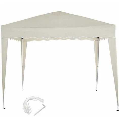 Gazebo 3x3 Pieghevole Ecru Impermeabile Richiudibile Tendone Giardino Con Sacca 3 Gazebo 3x3 Pieghevole Ecru Impermeabile Richiudibile Tendone Giardino Con Sacca - immagine 3
