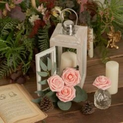 READCLY-Fiori Artificiali, 25 Rose Artificiali Realistiche Per Bouquet Da Sposa, Decorazioni Per La Casa -Vendite VIDAXL 72196704 4