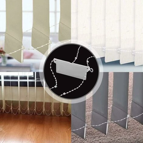 Catena Per Ciechi Verticali Da 20 M - Accessori Per Tende Verticali E 5 Connettori Per Cavi Ciechi 3 Catena Per Ciechi Verticali Da 20 M - Accessori Per Tende Verticali E 5 Connettori Per Cavi Ciechi - immagine 3