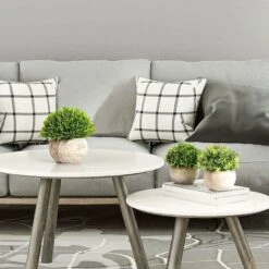 Piante Artificiali In Vaso Piante Artificiali In Vaso Grigie Decorazioni Per Piante Artificiali Per Interni Ed Esterni Cucina Desktop Per La Casa [Baby Tears-Pink] -Vendite VIDAXL 77281812 3