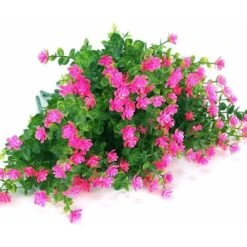 Fiori Artificiali, Resistenti Ai Raggi UV, Piante Di Bosso, Cespugli, 8 Pezzi, Plastica Artificiale, Verde Per Interni E Fuori, Traboccante A Casa, Ufficio, Matrimonio, Fattoria, Decorazione (rosa) -Vendite VIDAXL 78062254 3