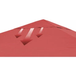 Tetto Di Ricambio Per Gazebo Foglie 3x3m Arancione-Rosso -Vendite VIDAXL 78443840 5