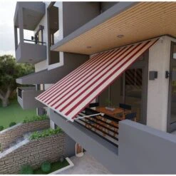 Telo Di Ricambio Per Tenda Da Sole Golisa 300cm Beige Bordeaux -Vendite VIDAXL 82815070 3