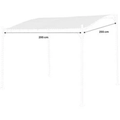 Telo Di Tetto Per Pergola Brestum 3x2,5m Colore Grigio - Telo Di Ricambio Per Pergola, Tela Di Ricambio -Vendite VIDAXL 82859886 3