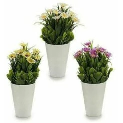 Pianta Decorativa Margarita Plastica (12 X 21 X 12 Cm) (12 Unità) 4 Pianta Decorativa Margarita Plastica (12 X 21 X 12 Cm) (12 Unità) -Vendite VIDAXL 83564698 2