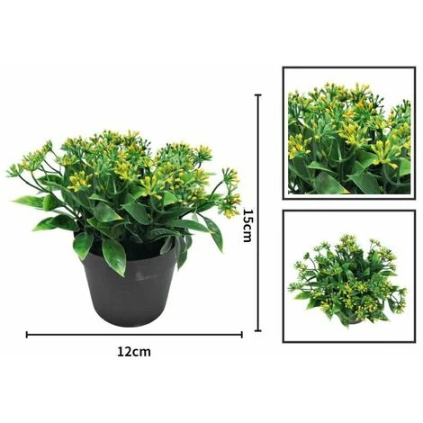 Pianta Artificiale Fiore Artificiale Piccolo Legno Di Sandalo Colorazione Rossa Vaso Bonsai Pianta Di Simulazione Fiore Di Erbaccia Decorazione Domestica Bonsai Simulazione (giallo) 2 Pianta Artificiale Fiore Artificiale Piccolo Legno Di Sandalo Colorazione Rossa Vaso Bonsai Pianta Di Simulazione Fiore Di Erbaccia Decorazione Domestica Bonsai Simulazione (giallo) - immagine 2