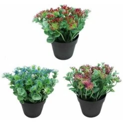 Simulazione Di Piante Acquatiche In Vaso Di Eucalipto Foglie Di Eucalipto Dipinte In Vaso E Piante Verdi (rosa Rossa) -Vendite VIDAXL 85901047 4