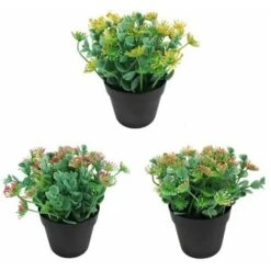 Simulazione Di Piante Acquatiche In Vaso Di Eucalipto Foglie Di Eucalipto Dipinte In Vaso E Piante Verdi (rosa Rossa) -Vendite VIDAXL 85901047 5