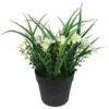 Pianta Artificiale Fiore Artificiale Simulazione Pianta Verde Fiore Artificiale In Vaso Clivia Chlorophytum Pianta In Vaso Ornamenti Decorativi Fiori Artificiali (bianco)