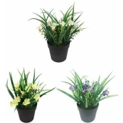 Pianta Artificiale Fiore Artificiale Simulazione Pianta Verde Fiore Artificiale In Vaso Clivia Chlorophytum Pianta In Vaso Ornamenti Decorativi Fiori Artificiali (bianco) -Vendite VIDAXL 85905116 5