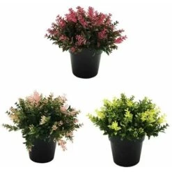 Pianta Artificiale Fiore Artificiale Pianta Artificiale Pianta Verde Pianta In Vaso Bonsai Vaso In Vaso Fiore Artificiale All'ingrosso Fiore Artificiale (colore Loto) -Vendite VIDAXL 85905985 3