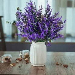 Fiori Di Lavanda Artificiali, Decorazioni Per Bouquet Di Fiori Artificiali, Piante Artificiali Finte Per La Decorazione Del Giardino Di Nozze All'aperto Per Interni - 6 Pezzi/viola -Vendite VIDAXL 85913474 4