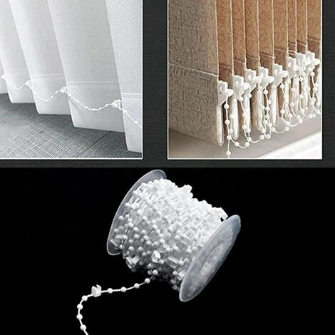 MINKUROW Tenda Verticale Tenda Verticale In Plastica Kit 10 M Peso Stecca 20 Pezzi Tende Verticali Con Catena A Maglie Da 10 Metri Per Tenda A Lamelle Verticali Da 3,5 Pollici/ 89 Mm 3 MINKUROW Tenda Verticale Tenda Verticale In Plastica Kit 10 M Peso Stecca 20 Pezzi Tende Verticali Con Catena A Maglie Da 10 Metri Per Tenda A Lamelle Verticali Da 3,5 Pollici/ 89 Mm - immagine 3