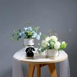 Fiori Artificiali Con Vaso Piante Artificiali Fiori Bonsai In Vaso Di Ceramica Fiori Di Plastica Piante Artificiali Per La Decorazione Domestica (Bianco) 7 Fiori Artificiali Con Vaso Piante Artificiali Fiori Bonsai In Vaso Di Ceramica Fiori Di Plastica Piante Artificiali Per La Decorazione Domestica (Bianco) -Vendite VIDAXL 86167909 3