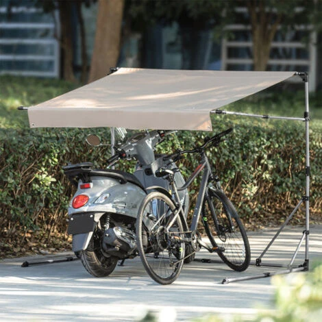 Tenda Da Garage, Tetto Multiuso, Garage Per Biciclette Pieghevole, Riparo Per Biciclette Da Esterno, 190x136x160cm, KLS13 SoBuy 4 Tenda Da Garage, Tetto Multiuso, Garage Per Biciclette Pieghevole, Riparo Per Biciclette Da Esterno, 190x136x160cm, KLS13 SoBuy - immagine 4