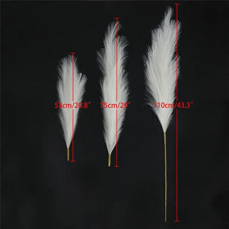 3 Set Erba Della Pampas Artificiale Decorative: 110cm Erba Di Pampa Finta Grandi Alte Essiccata Fiori Boho Bianco Piume Naturale Secchi Per Decorazioni Natale Casa Nozze Interno 4 3 Set Erba Della Pampas Artificiale Decorative: 110cm Erba Di Pampa Finta Grandi Alte Essiccata Fiori Boho Bianco Piume Naturale Secchi Per Decorazioni Natale Casa Nozze Interno - immagine 4