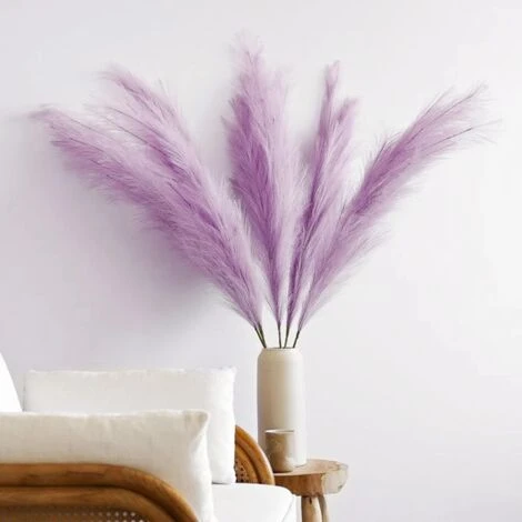 3 Pezzi Erba Della Pampas Secca Decorative, 110 Cm Pampas Alte Piume Decorative Per Vaso, Boho Viola Colore, Per Decorazioni Natale Interno Casa Nozze 1 3 Pezzi Erba Della Pampas Secca Decorative, 110 Cm Pampas Alte Piume Decorative Per Vaso, Boho Viola Colore, Per Decorazioni Natale Interno Casa Nozze