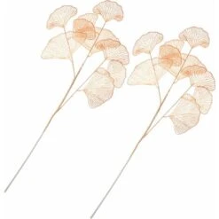 Pezzi Foglie Di Ginkgo Artificiali Steli Foglie Autunnali Spray Foglie Autunnali Plettri Verde Arbusti Piante Finte In Plastica Steli Verde Bouquet Di Piante Ghirlanda Plettri Per Decorazione Vaso, Ar