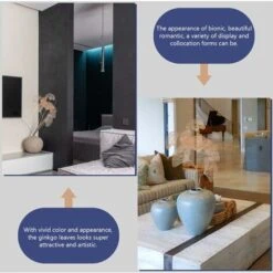 2pcs Foglie Artificiali Steli Ginkgo Finto Foglie Cave Raccoglie Piante In Plastica Rami Mazzi Composizione Floreale Per Vaso Da Matrimonio Decorazioni Per Ufficio E Casa Arancione -Vendite VIDAXL 88941448 4