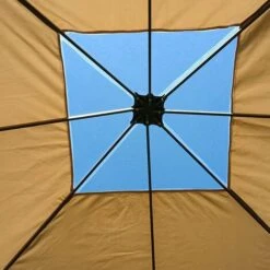 Tetto Di Ricambio Con Finestra Trasparente In Alto Per Gazebo Nella Misura 3x3 Beige 9 Tetto Di Ricambio Con Finestra Trasparente In Alto Per Gazebo Nella Misura 3x3 Beige -Vendite VIDAXL 89903031 5