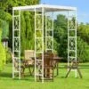 Gazebo Pergola Giardino Sostegno Rampicanti In Ferro Grande Arco Da Giardino Per Matrimonio 180x270cm