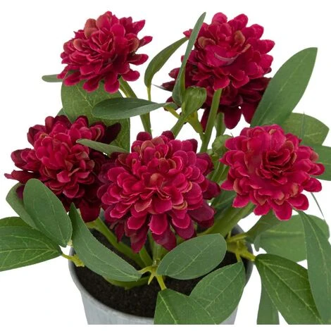 Fiori Artificiali, Vaso In Zinco, H20 Cm - Atmosphera Créateur D'intérieur 4 Fiori Artificiali, Vaso In Zinco, H20 Cm - Atmosphera Créateur D'intérieur - immagine 4