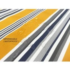 TESSUTO Tenda SOLE VERTIGO Da Esterno GIARDINO Balcone A METRO Impermeabile E Idrorepellente Altezza Cm. 150 Righino Giallo -Vendite VIDAXL 90622026 3