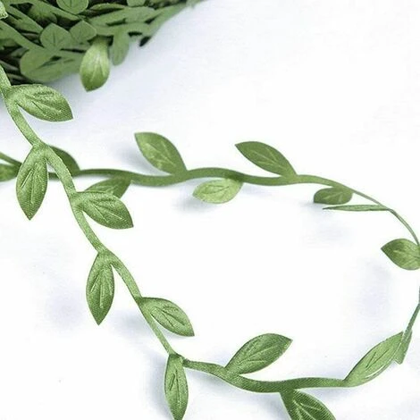 LangRay Foglie Verdi Artigianato Da Cucire, Nastro Foglia Di Vite, Fogliame Di Simulazione Foglia Finta, Verde, Usato Per Decorare La Parete Di Casa, Materiale In Tessuto, Festa Di Nozze Antica, 20 M 2 LangRay Foglie Verdi Artigianato Da Cucire, Nastro Foglia Di Vite, Fogliame Di Simulazione Foglia Finta, Verde, Usato Per Decorare La Parete Di Casa, Materiale In Tessuto, Festa Di Nozze Antica, 20 M - immagine 2
