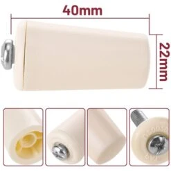 PrixPrime - Tappo Avorio Da 40 Mm Per Tende -Vendite VIDAXL 90824583 4